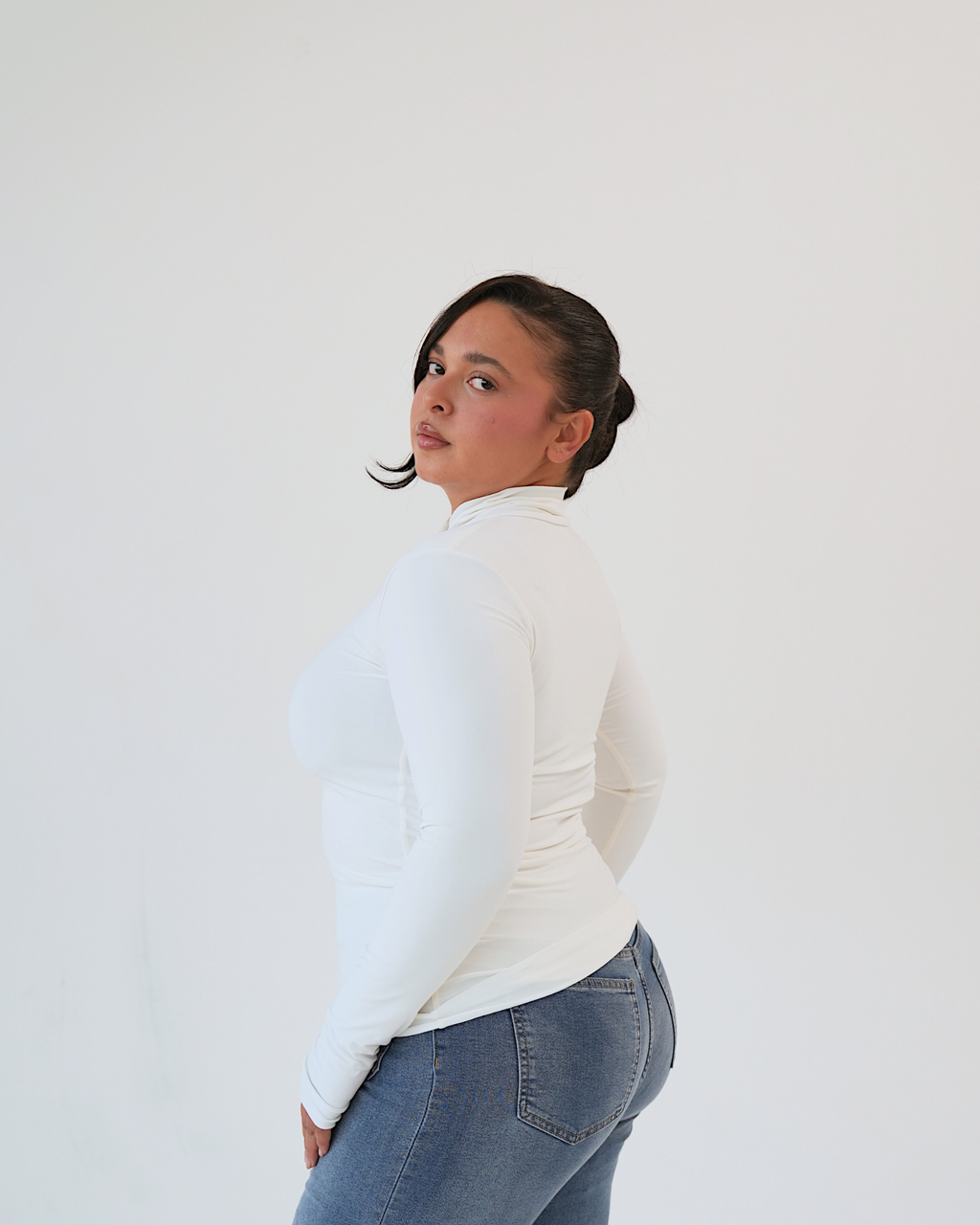 Cream Cross Collar Top – The Shopaholic