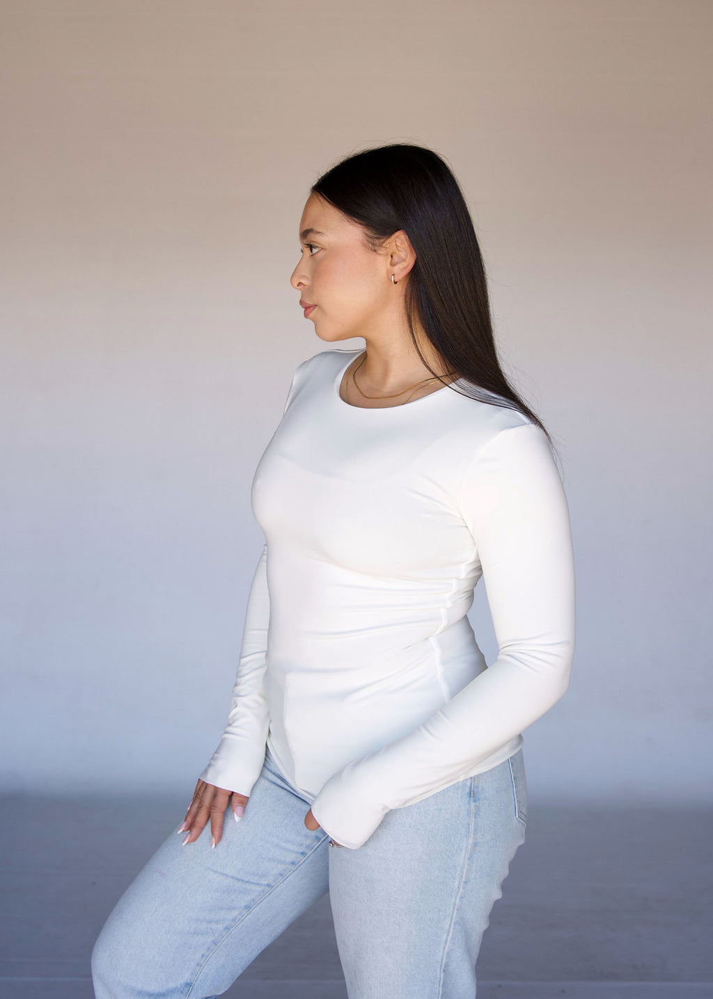 XL | Cream Essential Top