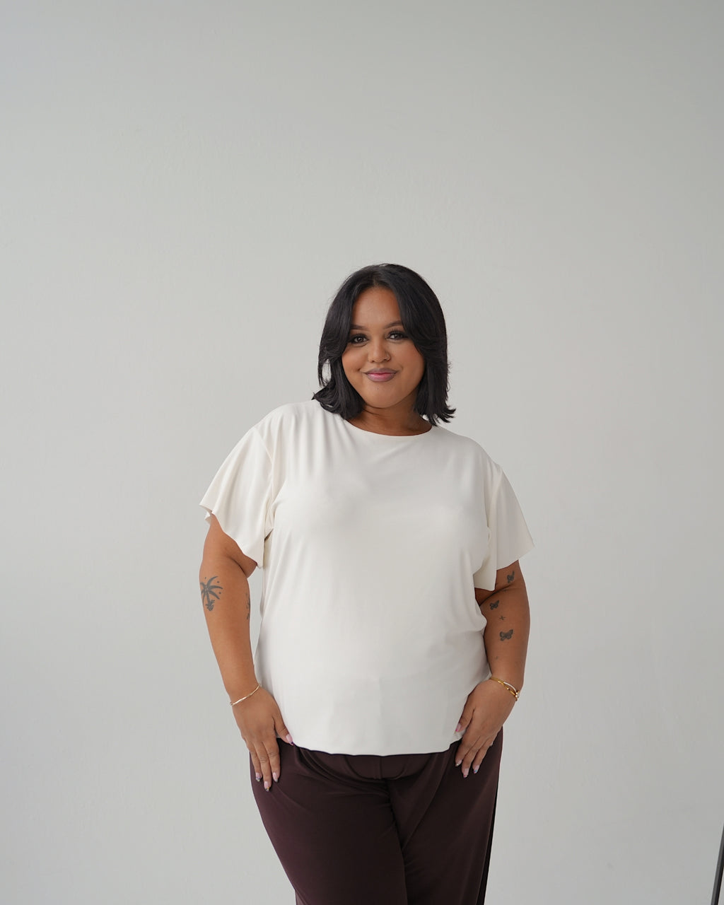 Cream Relaxed Fit T-shirt