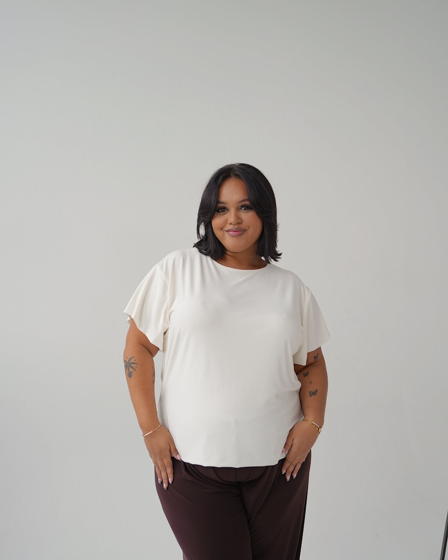 Cream Relaxed Fit T-shirt