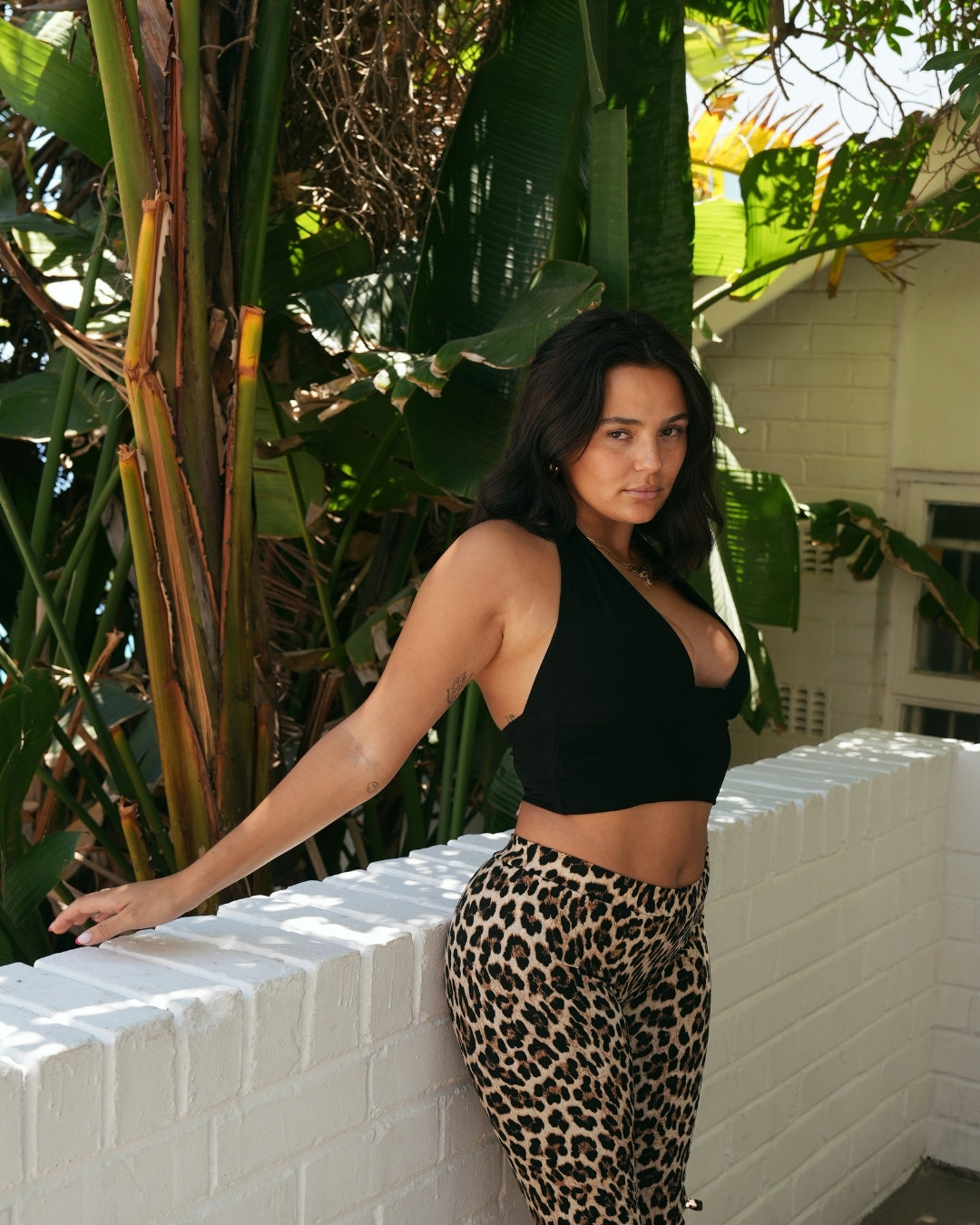 Black Halter Neck Top