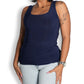 Navy Blue Easy Tank Top