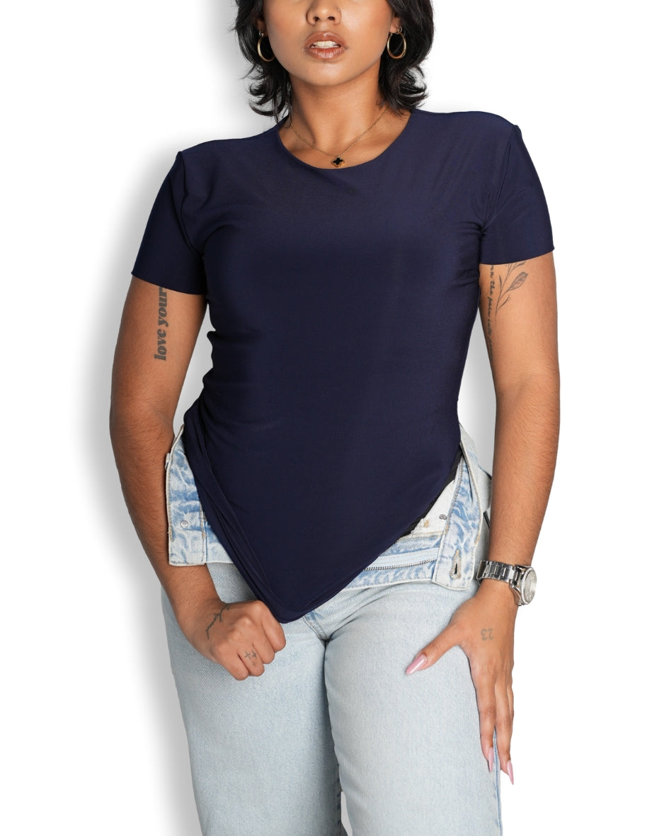 Navy Blue Basic T-shirt