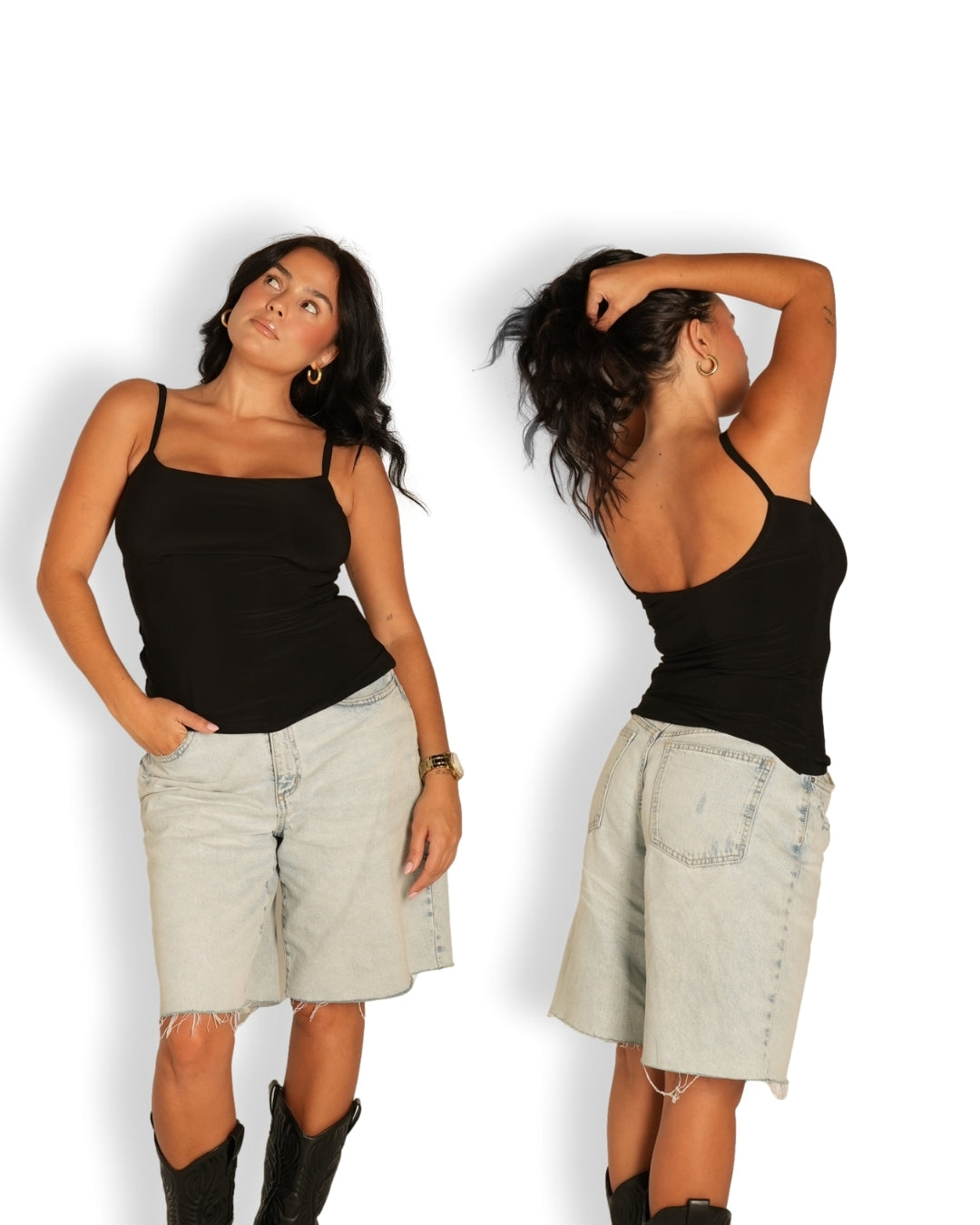 Black Snatched & Sculpted Vest