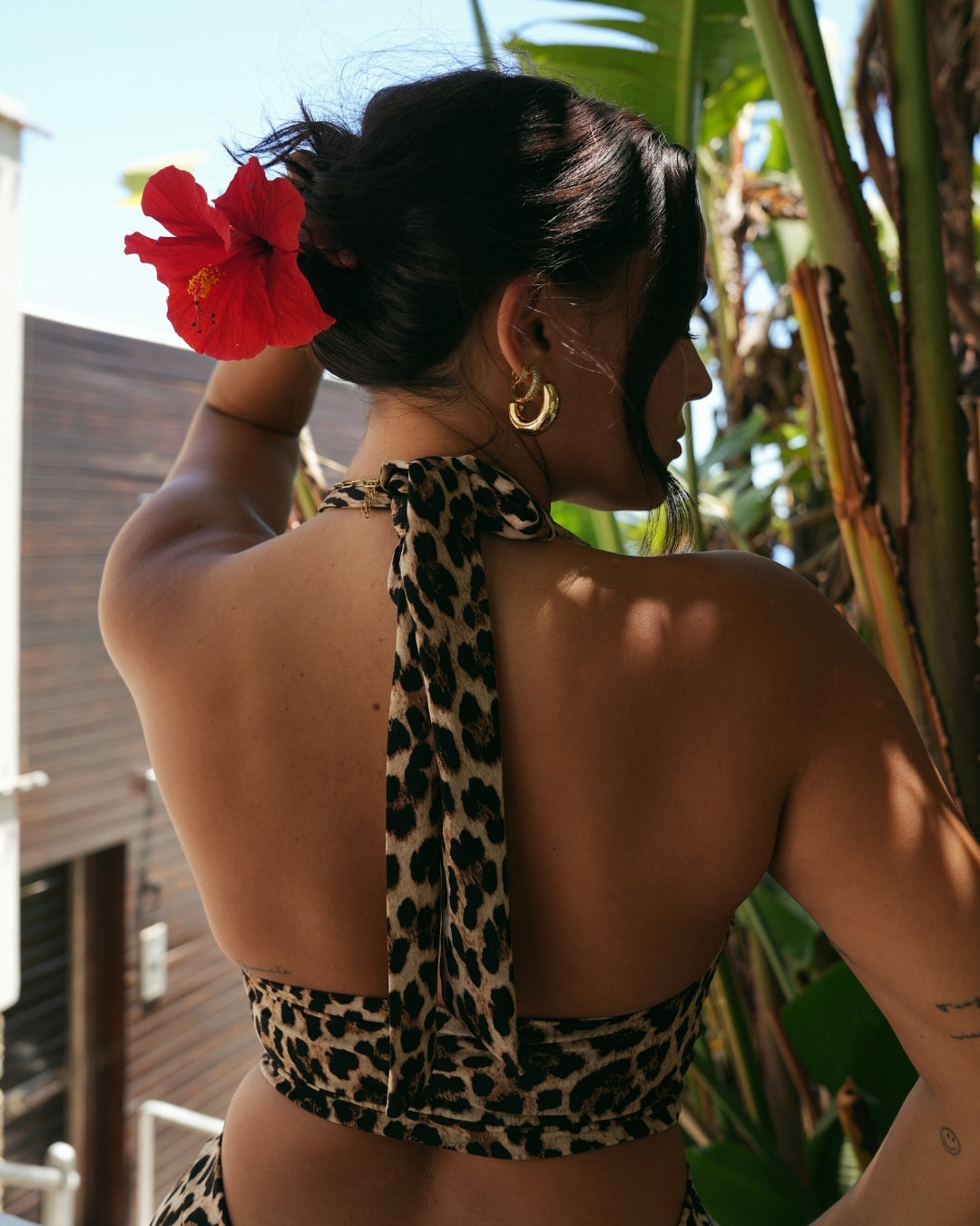 Leopard Halter Neck Top