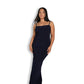 Navy Blue Sculpted Dress