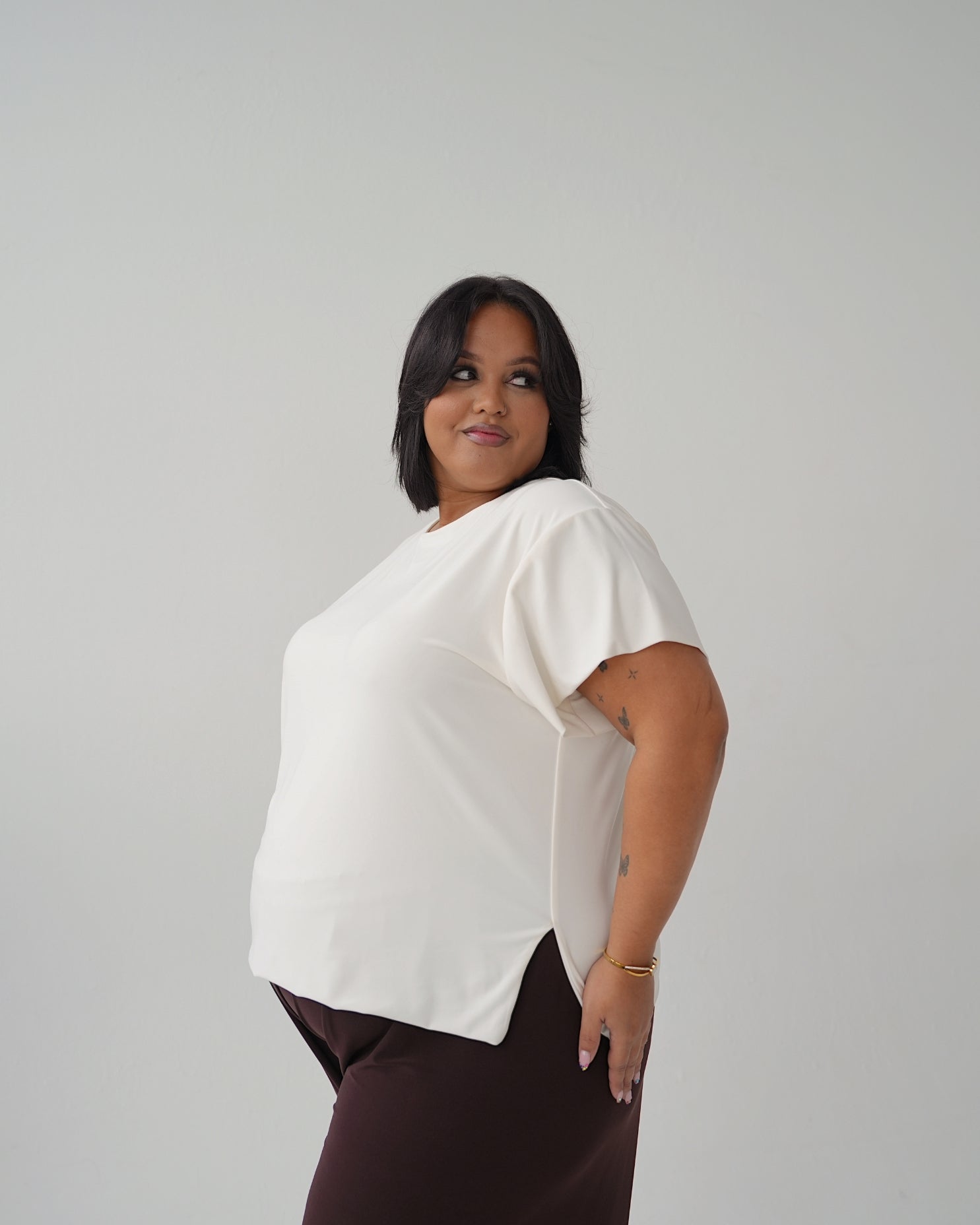 Cream Relaxed Fit T-shirt