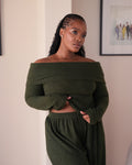 S | Military Knit Top