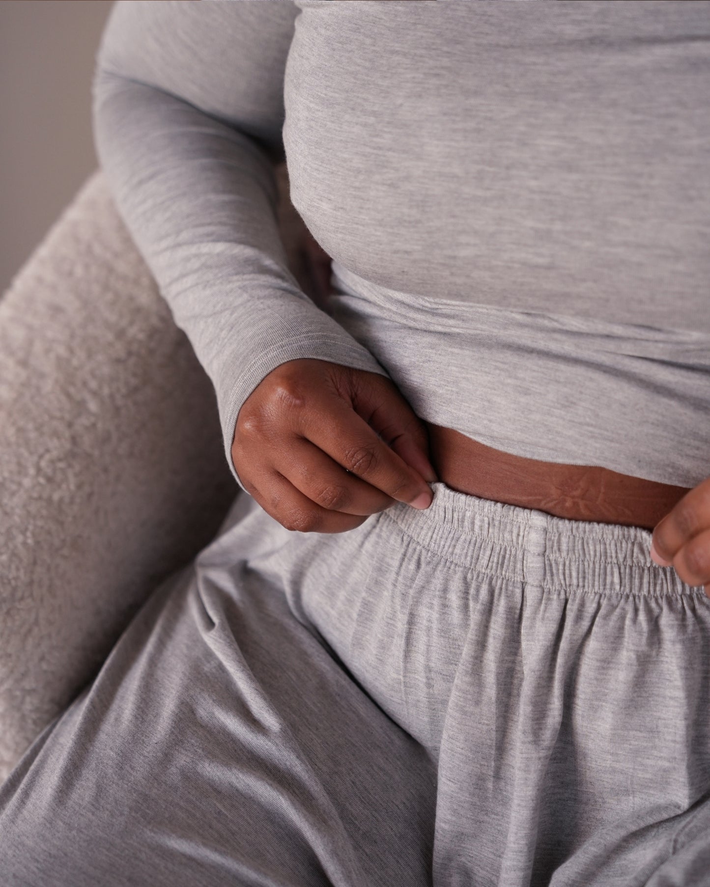 Grey Viscose Lounge Pants