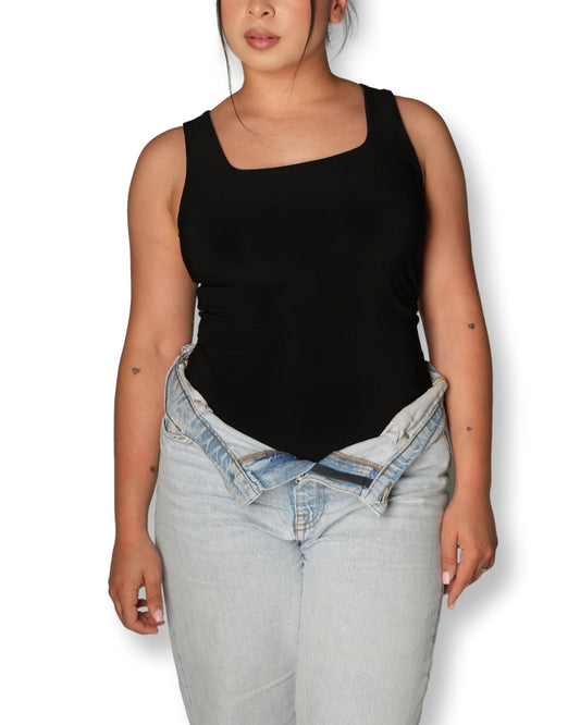 Black Easy Tank Top