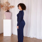 Navy Blue Viscose Lounge Pants