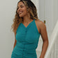 XS - Teal Twisted Halter Neck Dress