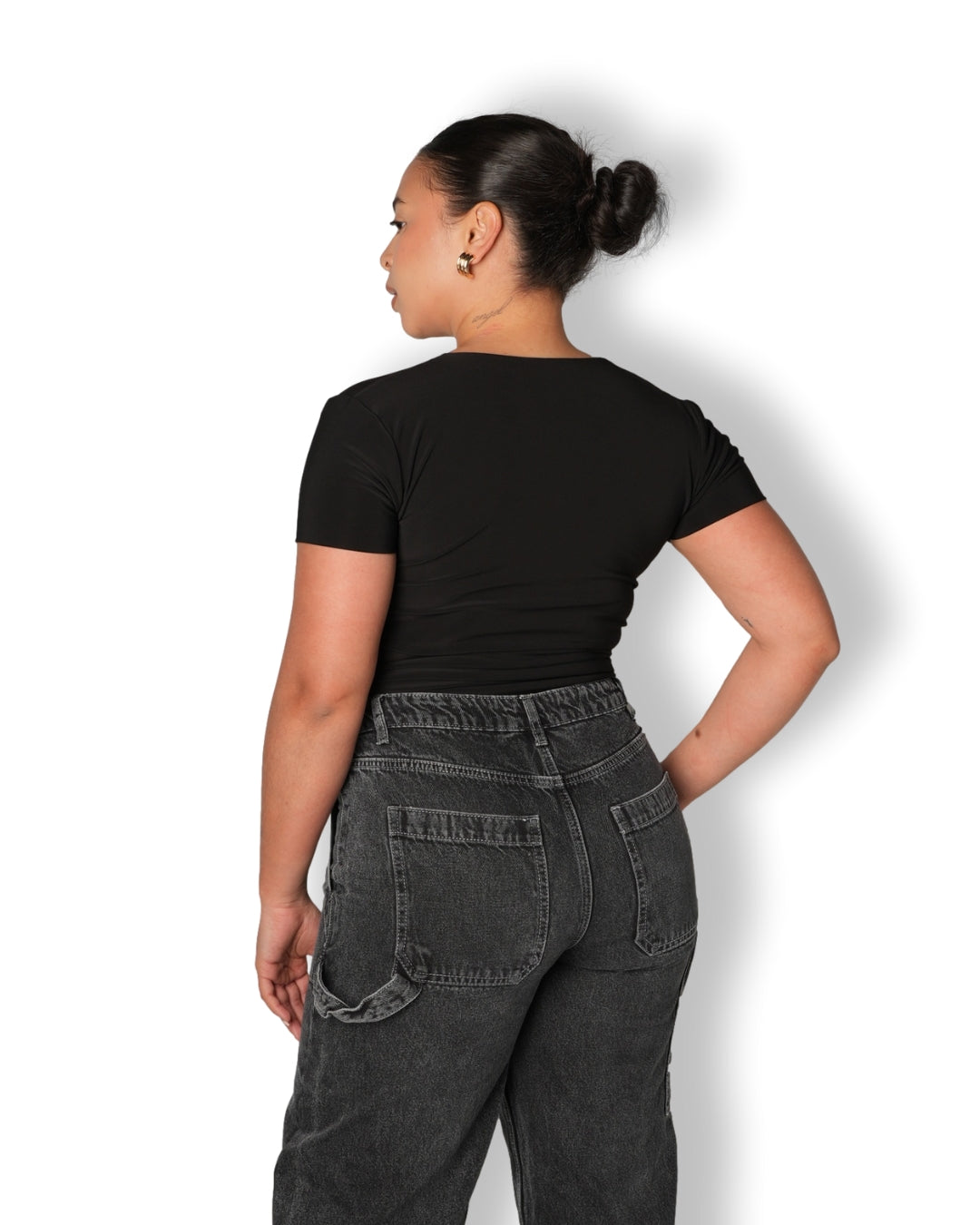 Black V-Neck T-shirt