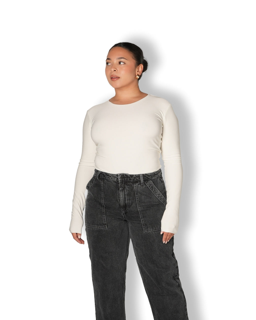 XL | Cream Essential Top