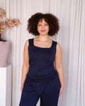 Navy Blue Super Soft Sleep Tank Top