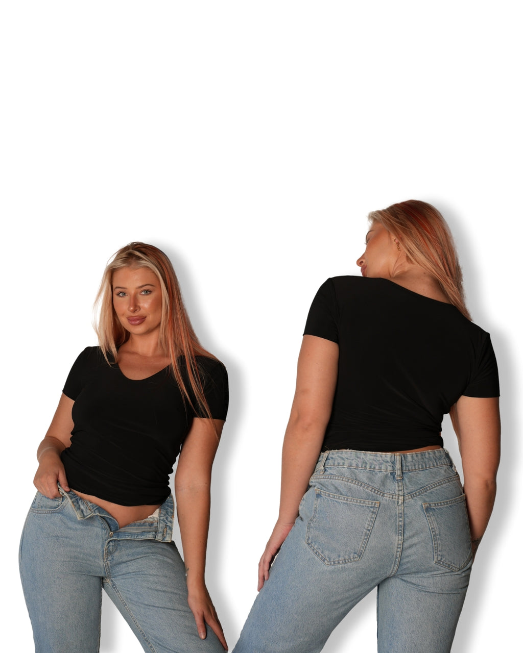 Black V-Neck T-shirt