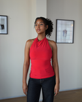 Red Halter Neck Top