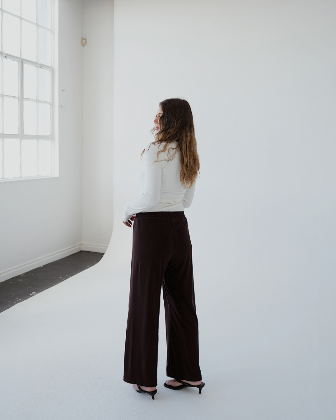 Chocolate Brown Straight Leg Resort Pants