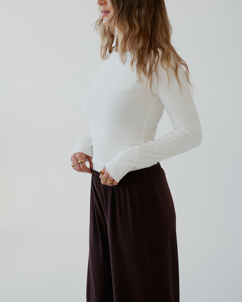 Chocolate Brown Straight Leg Resort Pants