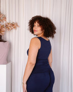 Navy Blue Super Soft Sleep Tank Top