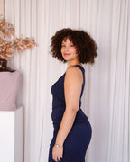 Navy Blue Super Soft Sleep Tank Top