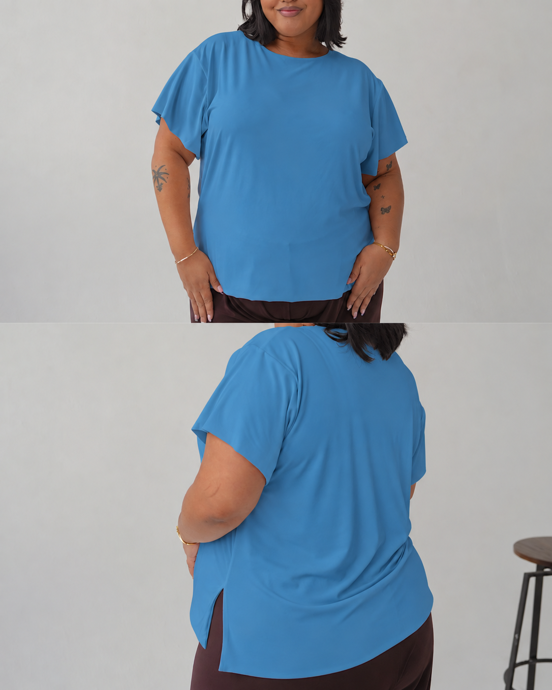 L | Turquoise Relaxed Fit T-shirt