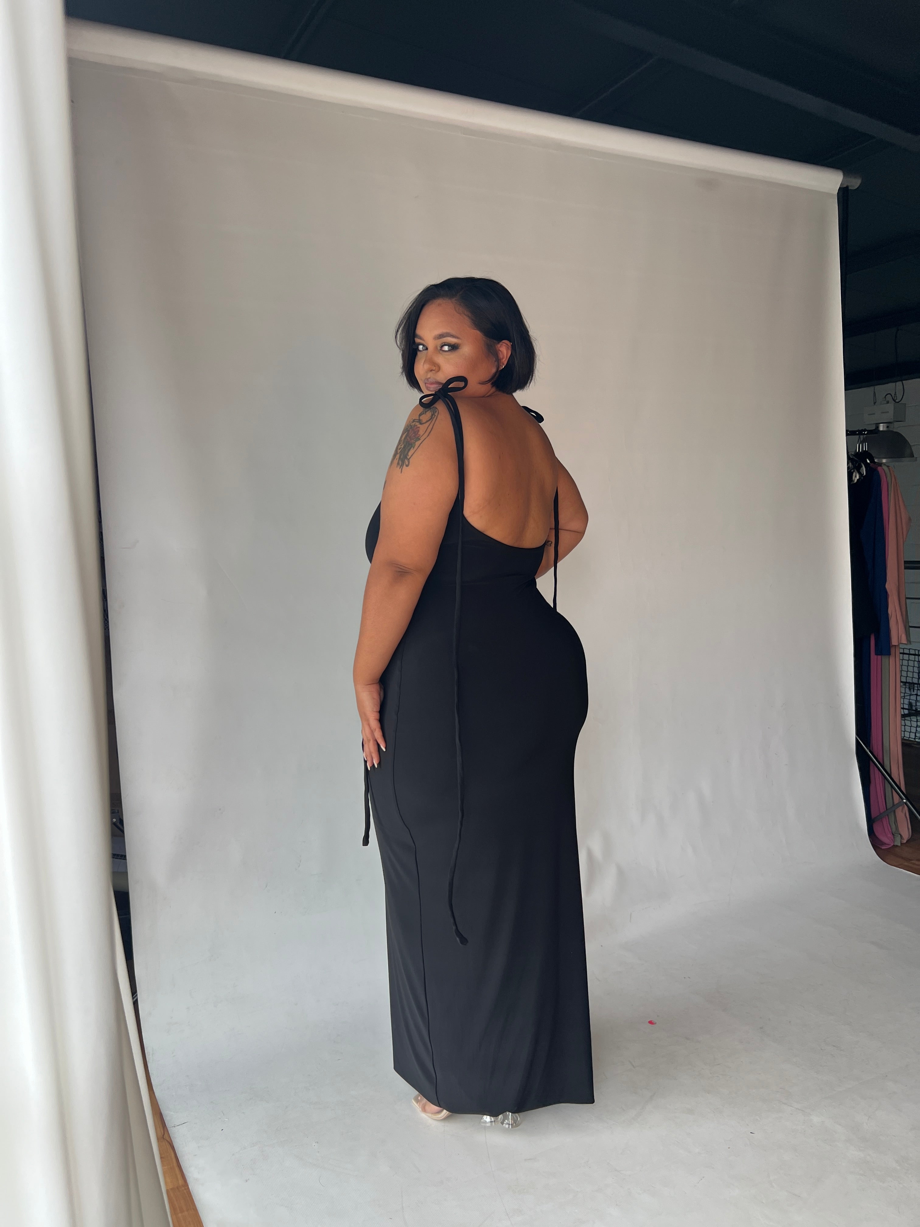 Black Bow Tie Evening Dress The Shopaholic Black Bow Tie Evening Dress The Shopaholic