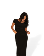 Black Ultra-Luxe T-Shirt Dress