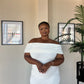M | Cream Off-shoulder Bardot Sculpted Dress