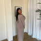 2XL | Cocoa Bardot Sculpted Dress with Long Sleeves
