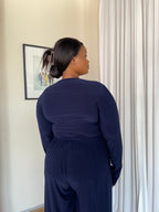 2XL | Navy Blue Essential Top