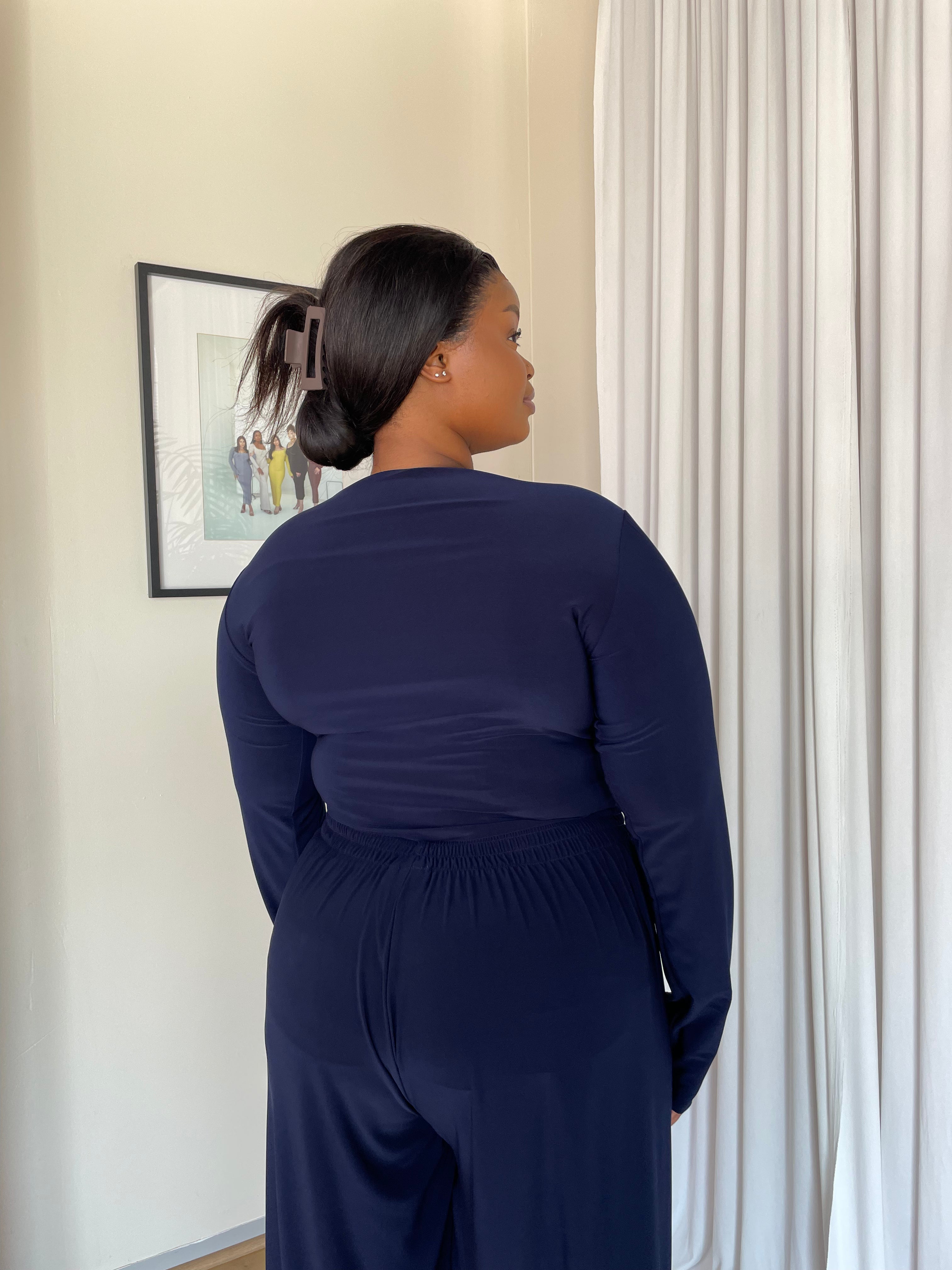 2XL | Navy Blue Essential Top