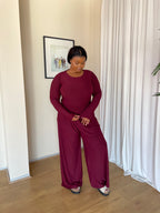 2XL | Dark Maroon Lounge Pants (110cm)