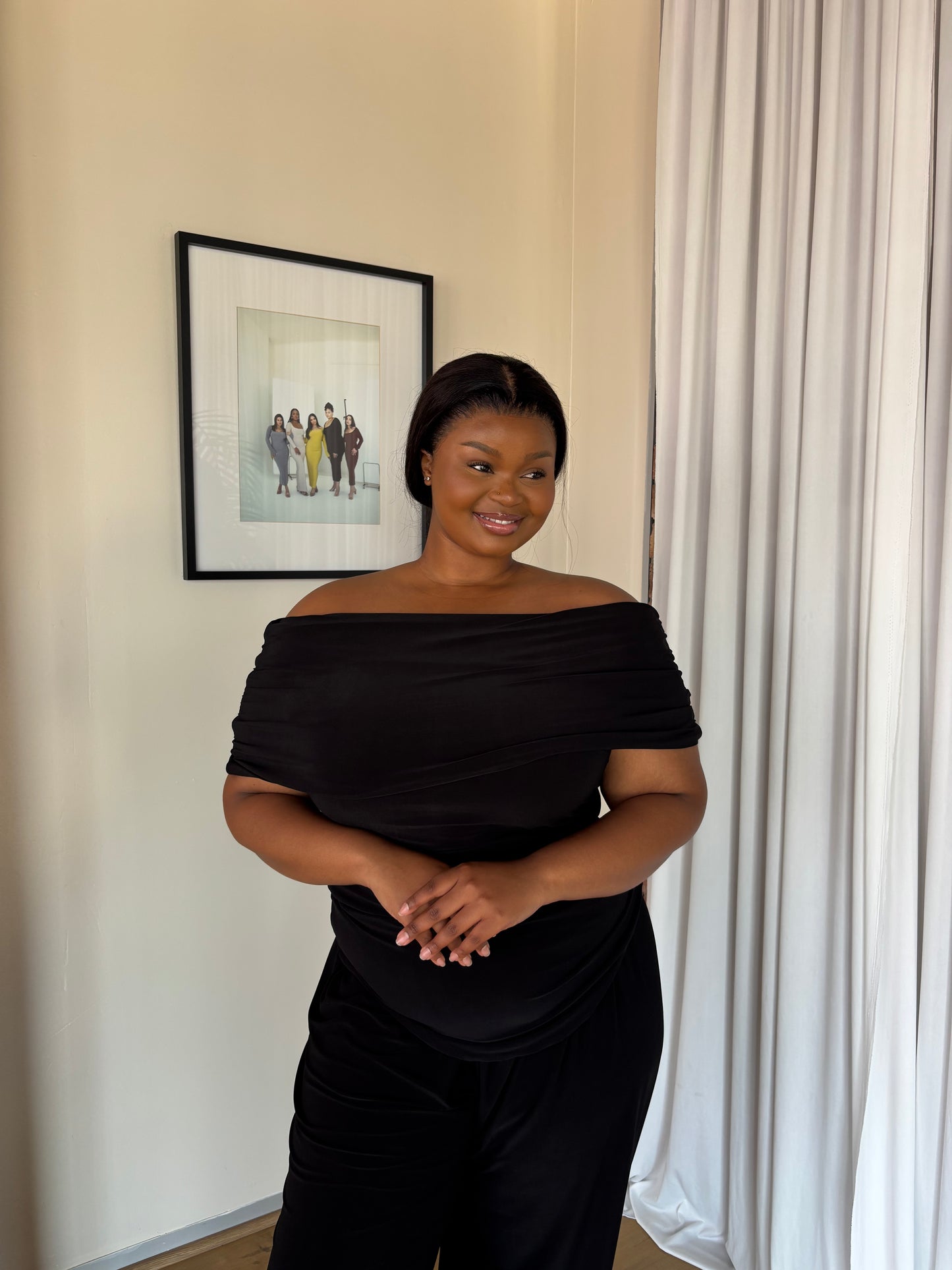 XL | Black Off Shoulder Top