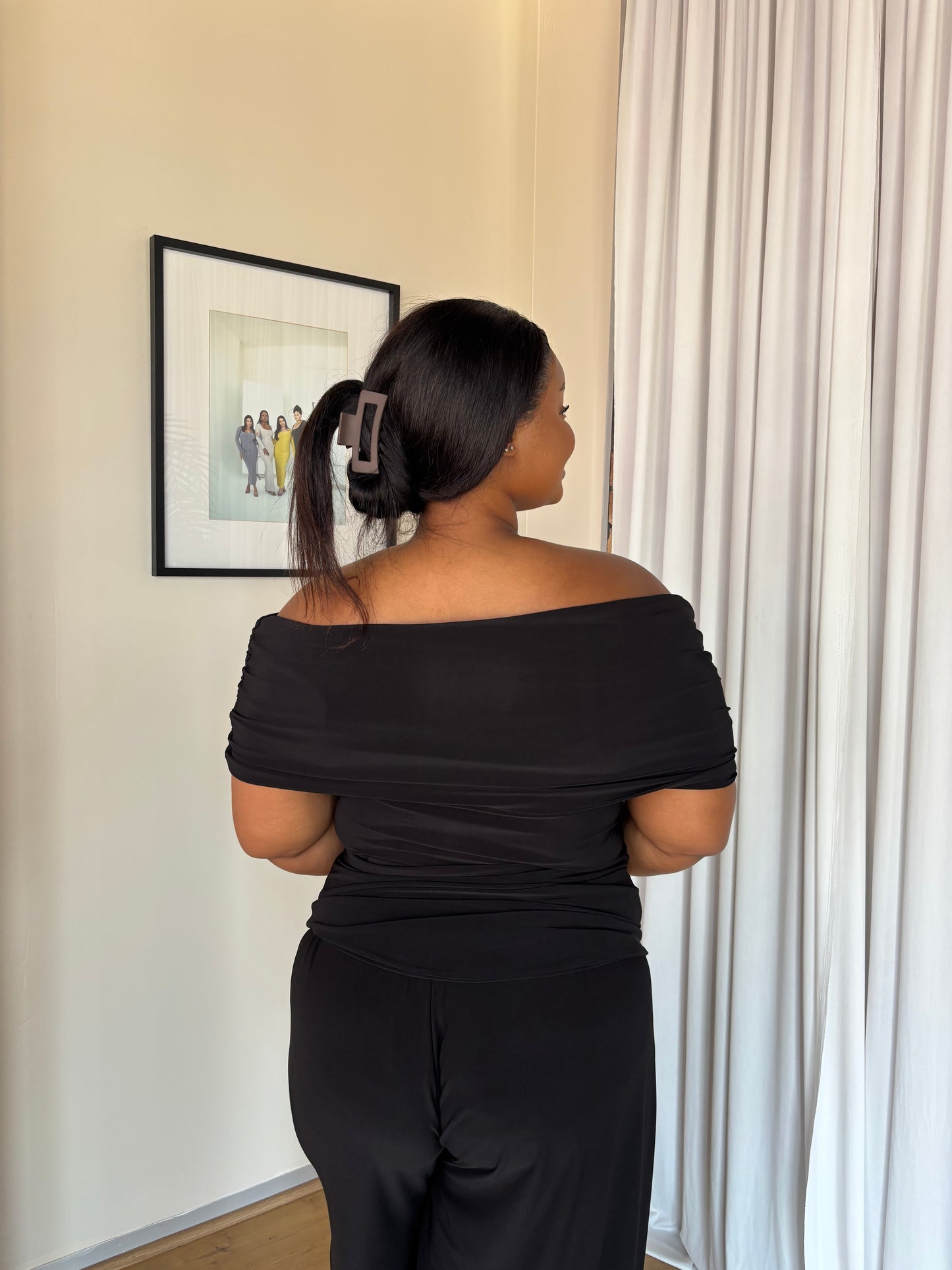 XL | Black Off Shoulder Top