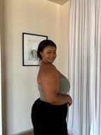 XL | Sage Bandeau Crop Top