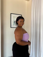 XL | Lilac Bandeau Crop Top
