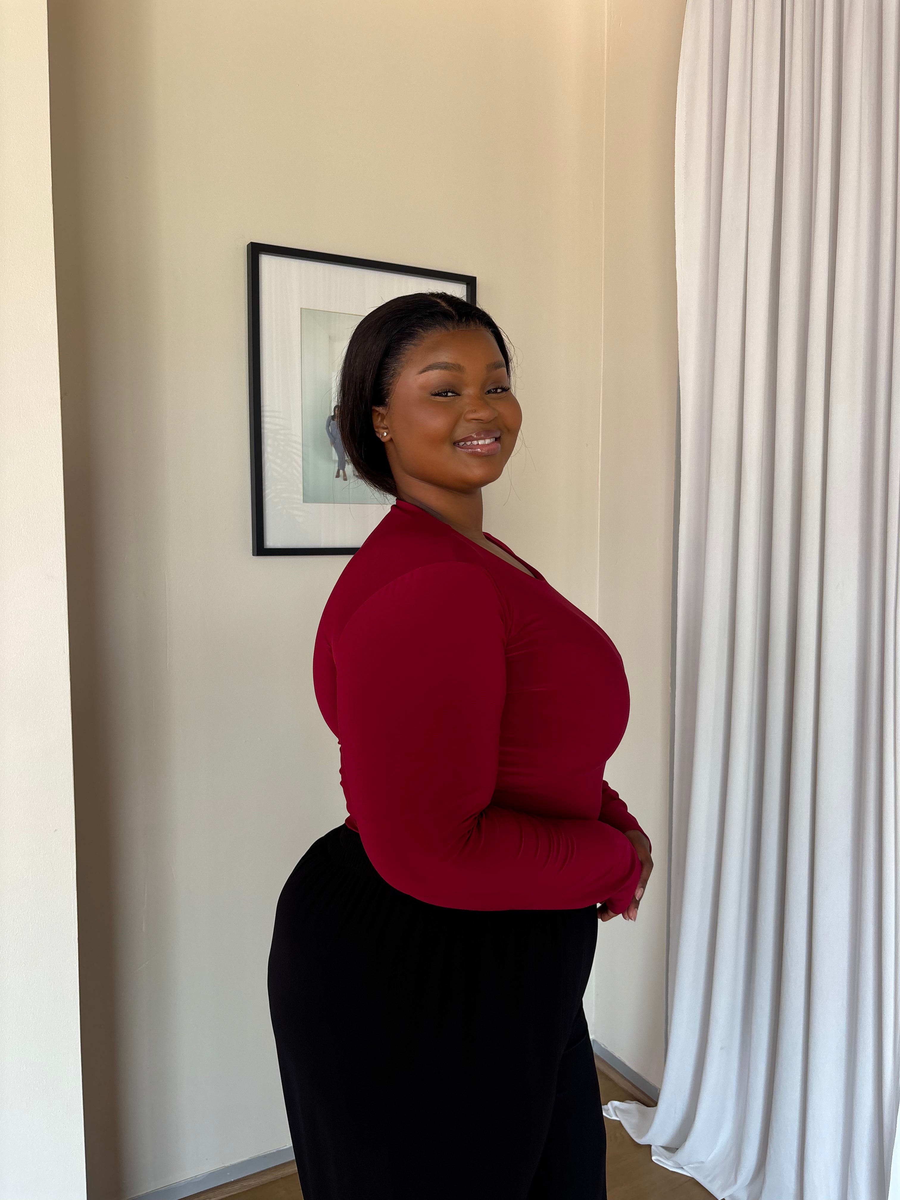 XL | Maroon Essential Top