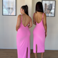 M | Warm Pink Sculpted Dress: Tall