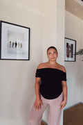 Black Off Shoulder Top