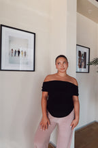 Black Off Shoulder Top