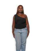 Black One Shoulder Top