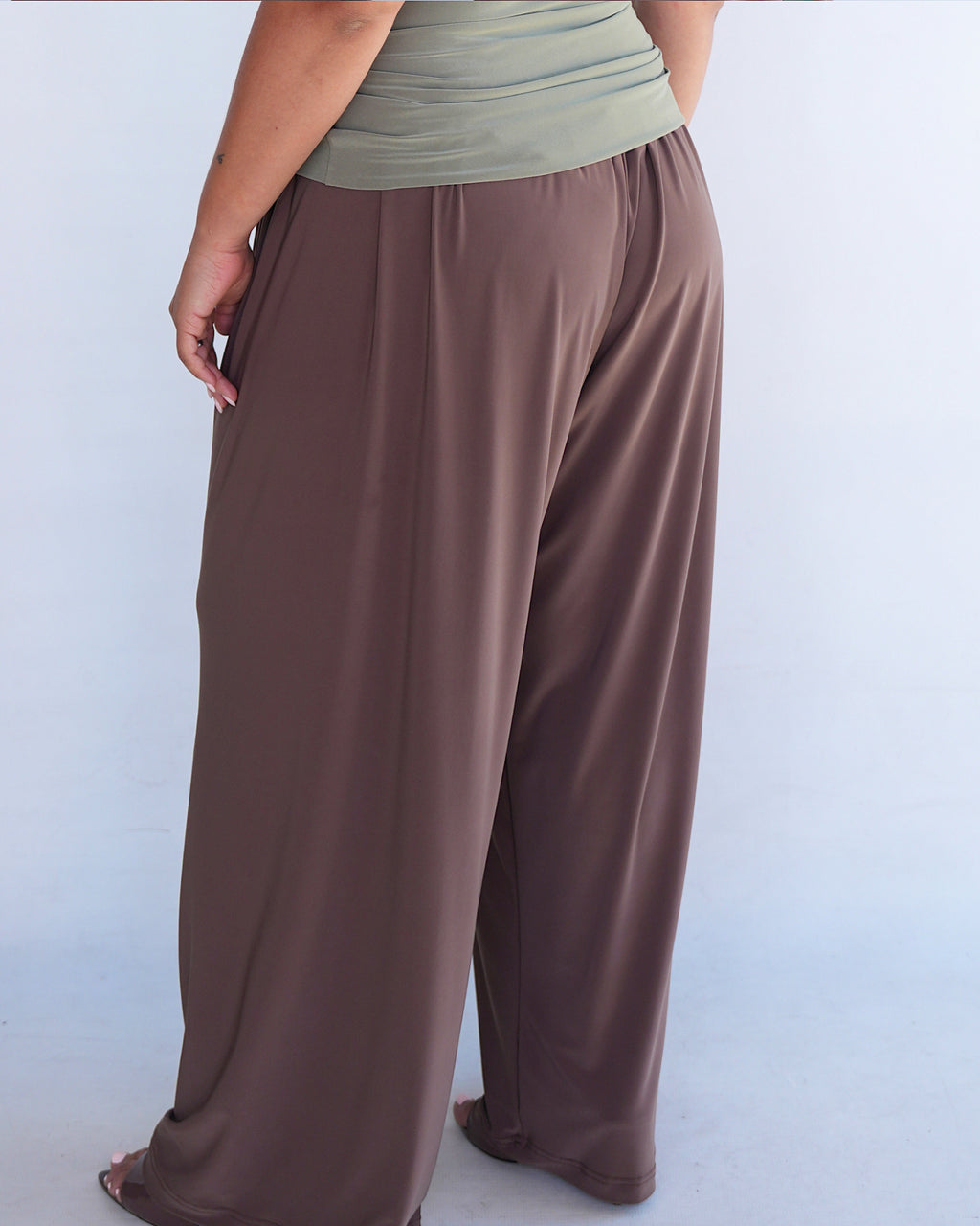 Coffee Straight Leg Resort Pants