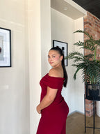 Maroon Off Shoulder Top