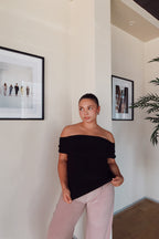 Black Off Shoulder Top