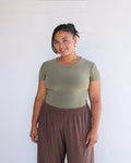Light Khaki Basic T-shirt