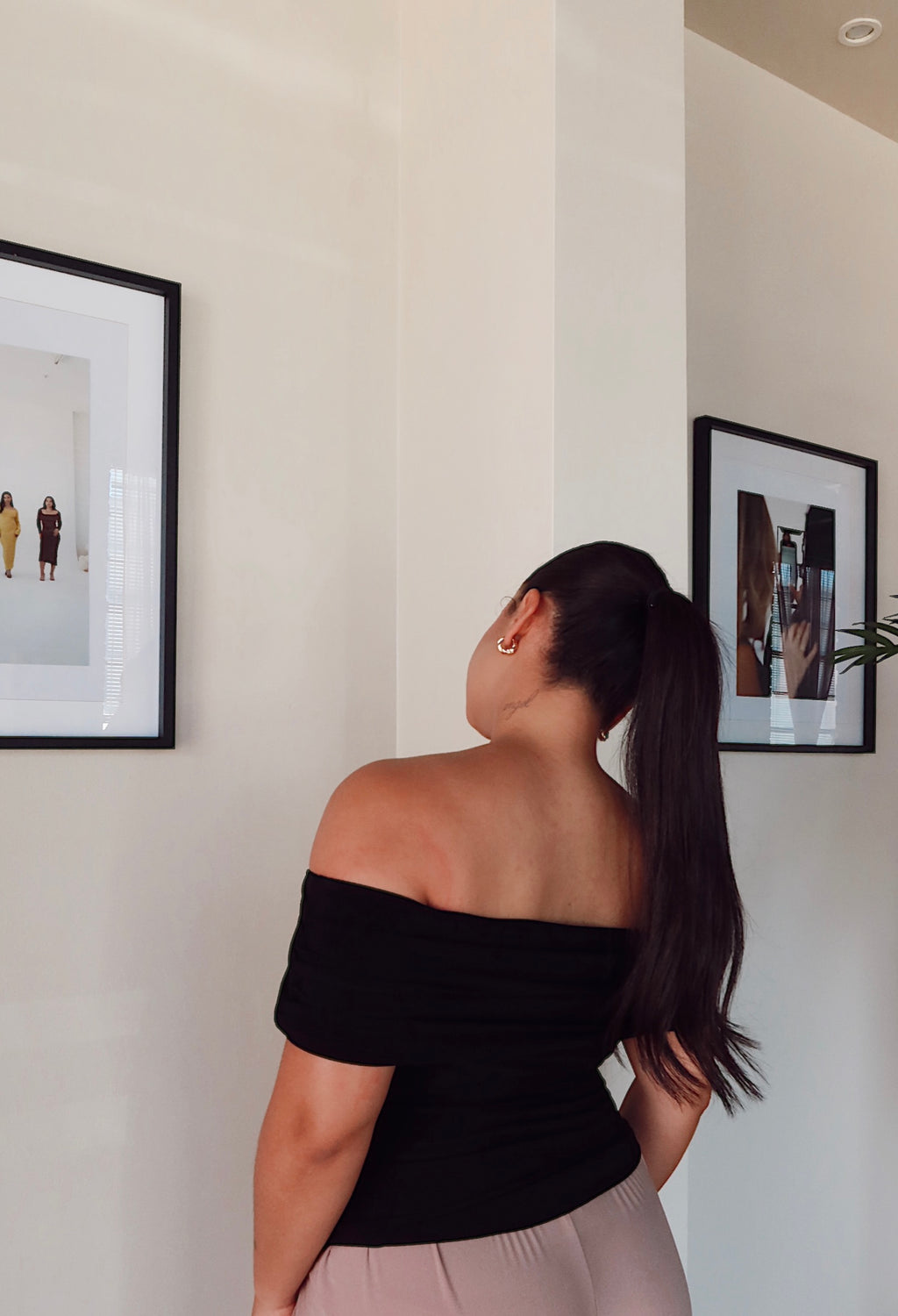 Black Off Shoulder Top