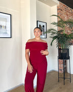 Maroon Off Shoulder Top