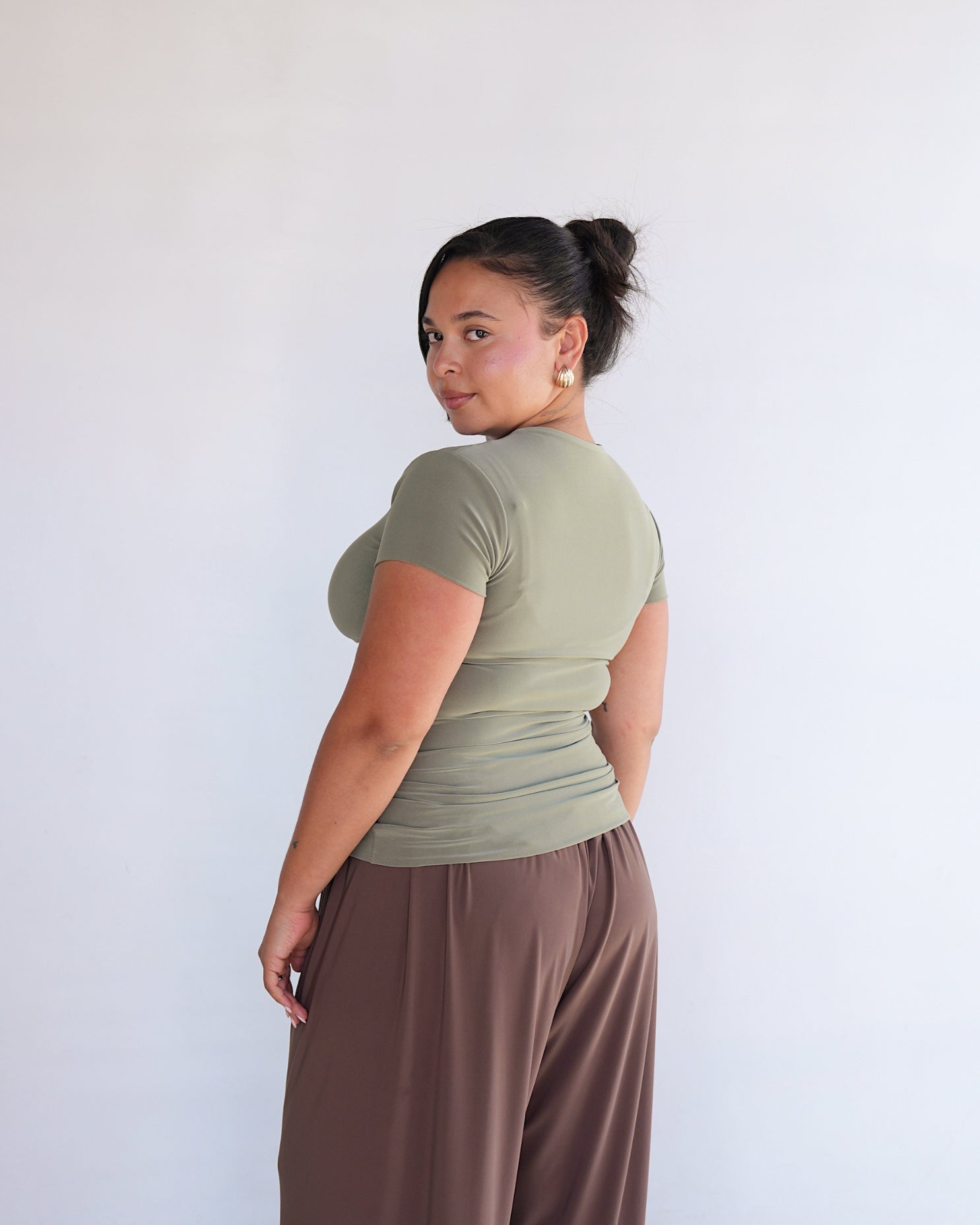 Light Khaki Basic T-shirt