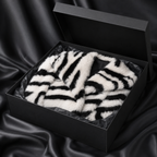 Striped Luxe Faux Fur Coat